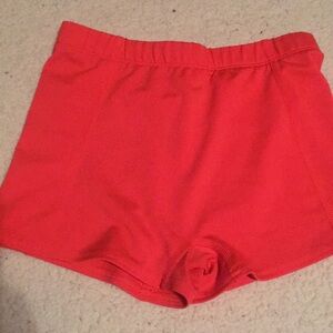 Bcg medium size girls active wear shorts orange preowned